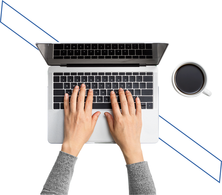 A Person Working with His Hands on Laptop Keypad